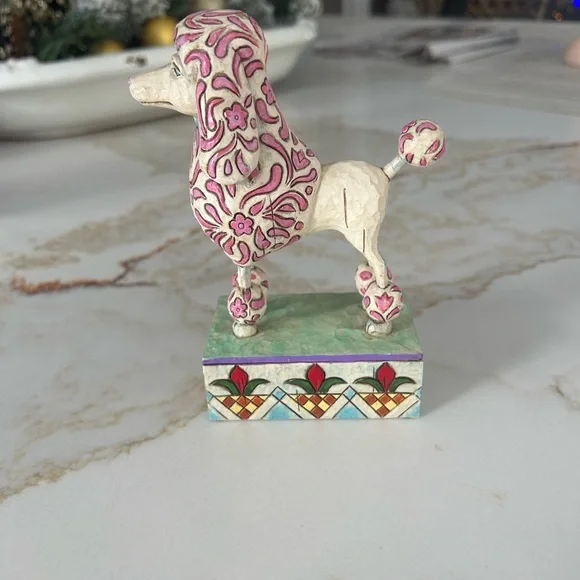 Jim Shore “Lulu” Pink and Cream Poodle Figurine - Picture 6 of 8